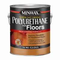 Interior oil-based polyurethane varnish that provides a clear semi-gloss protective coating for wood surfaces. Suitable for sealing and finishing furniture, cabinets, trim, and other indoor wood projects. Resists scratches and stains while enhancing the natural appearance of wood