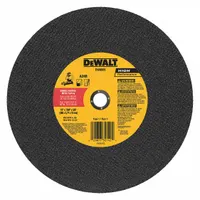 Type 1 cut-off wheel designed for general-purpose cutting of carbon and stainless steel. Constructed with 24-grit aluminum oxide abrasive. Dimensions: 10" diameter, 7/64" thickness, 5/8" arbor hole. Suitable for metal fabrication, construction, and maintenance tasks requiring clean, efficient cuts