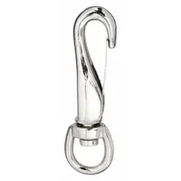 LUCKY LINE PRODUCTS Utility Spring Hook: 1 Snaps, Wire Gate, Zinc, 3/16 in Opening Size