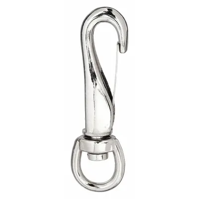 LUCKY LINE PRODUCTS Utility Spring Hook: 1 Snaps, Wire Gate, Zinc - Light Duty Spring Snaps