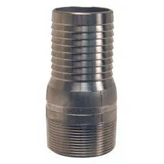This multipurpose barbed combination nipple is constructed from 316 stainless steel with a hose barb x BSPT connection. Designed for 4 in hose I.D., it is suitable for air, water, and chemical transfer in industrial fluid handling systems.