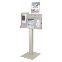 BOWMAN DISPENSERS Respiratory Hygiene Station: 22 1/4 in Overall Wd, 18 in Overall Dp, Plastic/Steel (MPN BD115-0012)