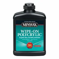 This water-based interior wood varnish provides a clear gloss finish. Applied by wiping onto wood surfaces, it is suitable for furniture, cabinets, and trim. The 1 pt container offers a protective coating with a smooth, glossy appearance