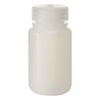 NALGENE Laboratory Bottle: LDPE, 125 mL, 4 fl oz, Closure Included, Natural, 38 mm, Polypropylene (MPN 2103-0004)