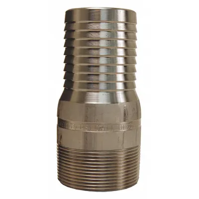 DIXON VALVE & COUPLING Barbed Hose Fitting: For 2 in Hose I.D., Hose Barb x NPT - 316 Stainless Steel Multipurpose (Air, Water, Chemical) Rigid Barbed Hose Fittings