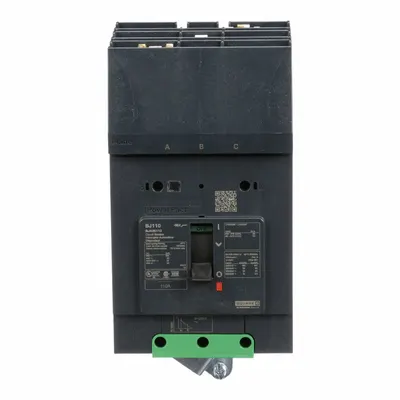 SQUARE D BJA36110 B-Frame Molded Case Circuit Breaker, 110A, 3-Pole, 690V AC - B-Frame Square D Molded Case Circuit Breakers