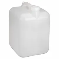 APPROVED VENDOR Carboy: 18.92 L, 5 gal, HDPE, 245 mm x 248 mm x 342 mm, Screw On Cap, White, HDPE (MPN 405604)