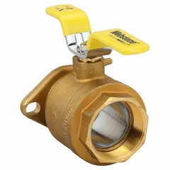 This WEBSTONE brass ball valve features a straight body with FIP x Flange connections and a lever handle. Rated for a maximum pressure of 600 psi (CWP), it is used for on/off flow control in industrial piping systems handling water, oil, or gas.