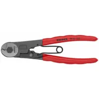 KNIPEX Wire Rope Cutter: Plastic Handle, Shear, 6 in Overall Lg, For 1/8 in Max Wire Thick (MPN 95 61 150 SBA)