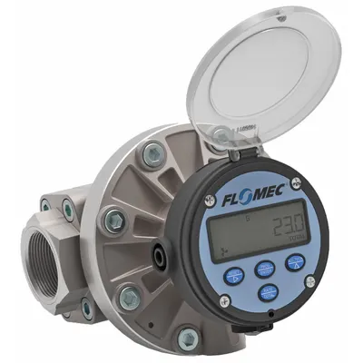 FLOMEC Electronic Flowmeter: Oval Gear Flow Meter, Electromagnetic - Oval Gear Totalizers