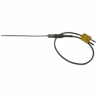 DAYTON Thermocouple Probe: -325°F to 2,280°F /-200°C to 1,250°C, Type K, Rounded Tip, 6 in Probe Lg (MPN 798GE4)