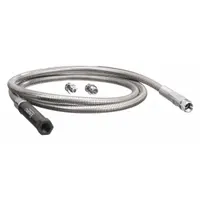 ENCORE Pre-Rinse Hose: Stainless Steel, Stainless Steel, 96 in Overall Lg, Encore (MPN KN50-Y004-96U)