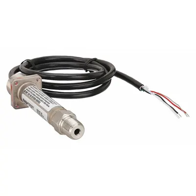 ASHCROFT Pressure Transmitter: 0 psi to 5,000 psi, 4 to 20mA DC, Cable, 1/4 in Male NPT - Pressure Transmitters with Cable & Wire Leads
