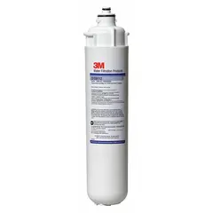 Quick-connect water filter for drinking fountains and beverage machines. Activated carbon media reduces chlorine odor. Flow rate 1.5 gpm, capacity 10,000 gallons.