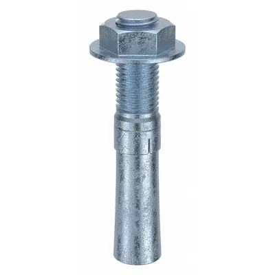 MKT FASTENING 1"-8 x 6" Steel Wedge Anchor, Zinc Yellow, 10-Pack - Steel Wedge Anchors