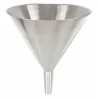 APPROVED VENDOR Funnel: Stainless Steel, 658.01 mL, 152.4 mm, 154.94 mm, 38.1 mm Stem Lg (MPN 84760)