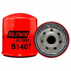 Spin-on oil filter with 3/4"-16 thread, 3 1/2 in height, 3 1/16 in diameter. Cellulose media and anti-drainback valve. Used in engine lubrication systems to remove contaminants.
