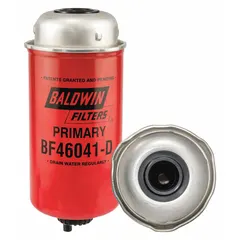 Can-type fuel/water separator cartridge for diesel applications. Cellulose media with attached grommet. Overall length 7 13/16 in, outside diameter 3 1/2 in. Removes water and contaminants from fuel to protect injectors and pumps.