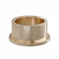 Flanged Sleeve Bearing: Bronze, SAE 841, 18 mm Bore, 22 mm OD, 12 mm Lg, -35°F to 300°F, 10 PK (MPN FFM1822-12B)