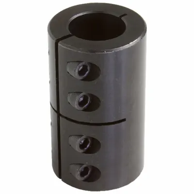 CLIMAX METAL PRODUCTS Rigid Shaft Coupling: 1 1/4 in Bore Dia 1, 1 1/4 in Bore Dia 2, Round - One-Piece Rigid Shaft Couplings