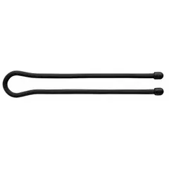 Twist-release cable ties for organizing and securing cables, cords, tools, and gear. Each tie is 18 inches long and black. Reusable fastening solution for bundling, hanging, or fastening objects in workshops, offices, and home environments. Pack of two.