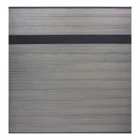 EUROFENCE Privacy Fence: Estate Style Topper, Gray, 6 ft Overall Wd, 6 ft Overall Ht, Aluminum, Gray (MPN EF 01400)