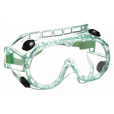 SELLSTROM Safety Goggles: Clear Lens Color, Uncoated, Indirect, Elastic Band Material - Basic-Fit OTG Safety Goggles