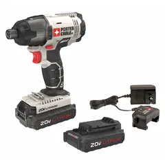 This cordless impact driver delivers 450 in-lb of maximum torque, with a no-load speed of 2800 RPM and 3100 impacts per minute. It is suited for driving fasteners and loosening nuts in assembly, fabrication, and maintenance tasks.