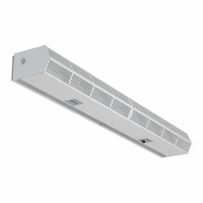 BERNER Air Curtain: Low Profile, For 8 ft Opening, 2,380 cfm, 115V AC, 1 Ph, White - Ambient Air Curtains