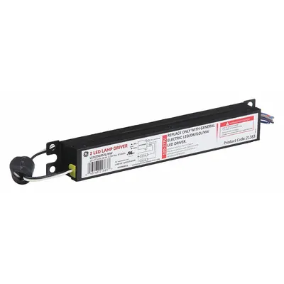 GE LAMPS Driver: 2 Bulbs Supported, 120 to 277V AC, 26 to 34V DC, 0.72 A - LED Drivers for UL Type C Lamps