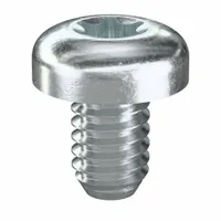 Machine Screw: #8-32 Thread Size, 1/4 in Lg, Steel, Zinc-Plated, Pan, Torx®/Star, 100 PK (MPN 480460)