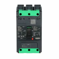 The SQUARE D BGL36060 is a B-Frame molded case circuit breaker rated for 60 A with a maximum interrupting rating of 100kA at 240V AC. It features a fixed instantaneous trip, Everlink Lug connections on both ends, and ABC phase connection. This breaker is part of the BGL series and is used for overcurrent protection in electrical distribution systems