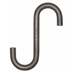 This PEERLESS S-hook is a connecting component for lifting systems, joining chains, slings, or other rigging hardware. Made from grade 80 alloy steel with a 3/4 in material thickness, it has a silver finish and a working load limit of 1,750 lb. Suitable for overhead lifting, towing, and material handling tasks.