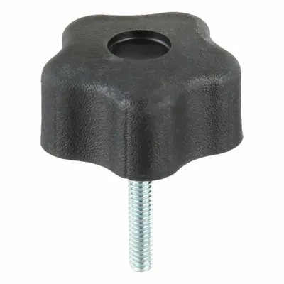 INNOVATIVE COMPONENTS 5-Arm Knob with Threaded Stud - 5-Arm Knobs with Threaded Stud