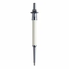 Single-channel pipettor with fixed volume D-tipper design for 25 µL transfers. White color. Suitable for precise liquid handling in laboratory applications such as clinical diagnostics, pharmaceutical research, and biotechnology.