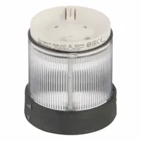 SCHNEIDER ELECTRIC Tower Light Module: Steady, 250V, Clear, 70 mm Overall Dia, 63 mm Overall Ht, XVB (MPN XVBC37)