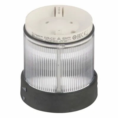 SCHNEIDER ELECTRIC Tower Light Module: Steady, 250V, Clear, 70 mm Overall Dia, 63 mm Overall Ht - Steady Light Modules