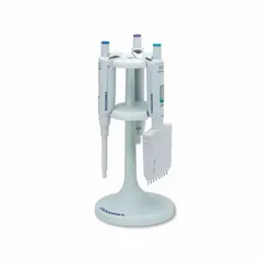 This plastic pipette stand from WHEATON is designed to hold Socorex Acura Manual Single Channel Pipettes securely in an upright position. The light gray stand has an overall height of 11 7/16 inches, providing stable storage and easy access in laboratory settings. It helps organize pipettes and reduces the risk of damage or contamination.
