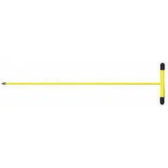 This fiberglass soil probe is designed for locating underground tile lines, drains, or utility paths. With a 1/2-inch diameter and 60-inch length, it offers corrosion resistance and durability for field use in agricultural soil testing.