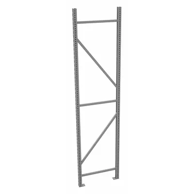 TENNSCO Bulk Storage Upright Frame: 96 in Overall Ht, 14 ga, 17,000 lb Load Capacity - Standard Welded Uprights for Bulk Racks