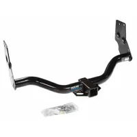 Steel step bumper hitch with powder-coated finish for Infiniti Pathfinder. Supports 5,000 lb gross trailer weight and 500 lb tongue weight. No drilling required for installation