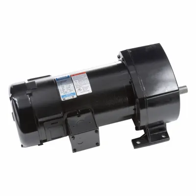 LEESON Parallel Shaft Gearmotors: Parallel, 90V DC, TEFC, 60 RPM, 476 in-lb Max Torque - Parallel Shaft DC Gearmotors