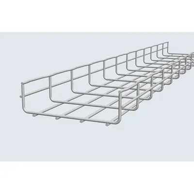 CABLOFIL Wire Mesh Cable Tray: 24 in Wd, 2 1/4 in Ht, 10 ft Lg, 95 lb, Steel - Straight Section Wire Mesh Trays