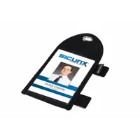 Badge Holder: Pouch, Vertical, 4 1/4 in Badge Pouch Wd, 8 3/8 in Badge Pouch Ht, Nylon, Black, 12 PK (MPN BAU 55710)