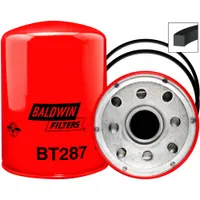 Spin-on hydraulic filter with 5 1/16 in outside diameter and 1-1/2-16 thread size. Uses cellulose media for hydraulic fluid filtration. Includes G369-B (Blue Striped) and G372 (Yellow Striped) furnished gaskets. Suitable for use in hydraulic systems on compatible equipment