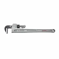 CRESCENT Pipe Wrench: Aluminum, 3 1/2 in Jaw Capacity, Serrated, 24 in Overall Lg, Ergonomic (MPN CAPW24)