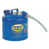 EAGLE Type II Safety Can: For Use With Kerosene, 5 gal Capacity, Includes 7/8 in OD Hose, Blue (MPN U251SB)