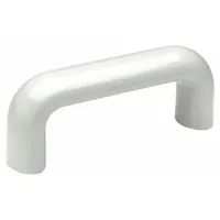 ELESA Pull Handle: Threaded Holes, Plastic, White, M8 Screw Size, 0.87 in, 10.94 in Grip Lg (MPN M.843/320-SST-M8 CLEAN)