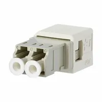 METZ CONNECT Fiber Optic Adapter Insert: Plastic, Fiber Optic, 2 Ports, Equipped (MPN 1402300820MI)