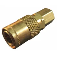 HANSEN Hydraulic Quick Connect Hose Coupling: 1/4 in Coupling Size, Brass, 7.57 lpm Max. Flow Rate (MPN LNFT200)